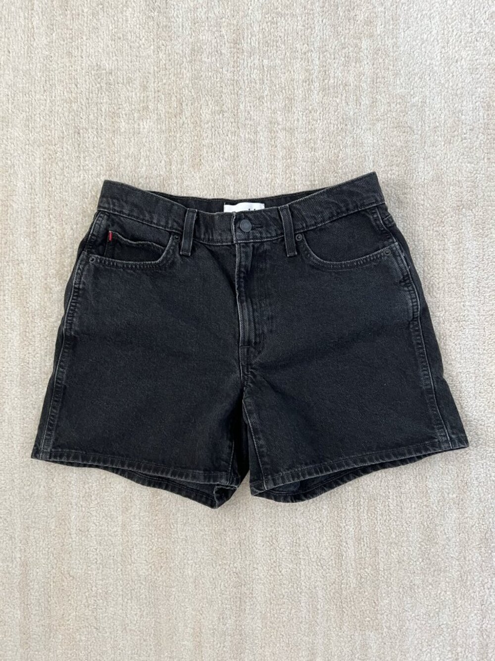 Aritzia Sun-deh Black Denim Shorts 27 Sunday Best Jeans